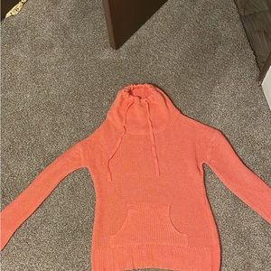 Peach title neck sweater